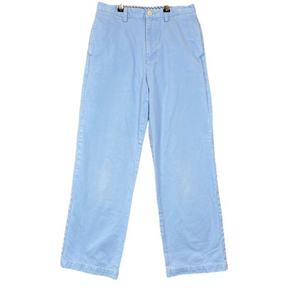 Vineyard Vines by Shep and Ian Girl's Light Blue Chinos Wide Leg Size 14